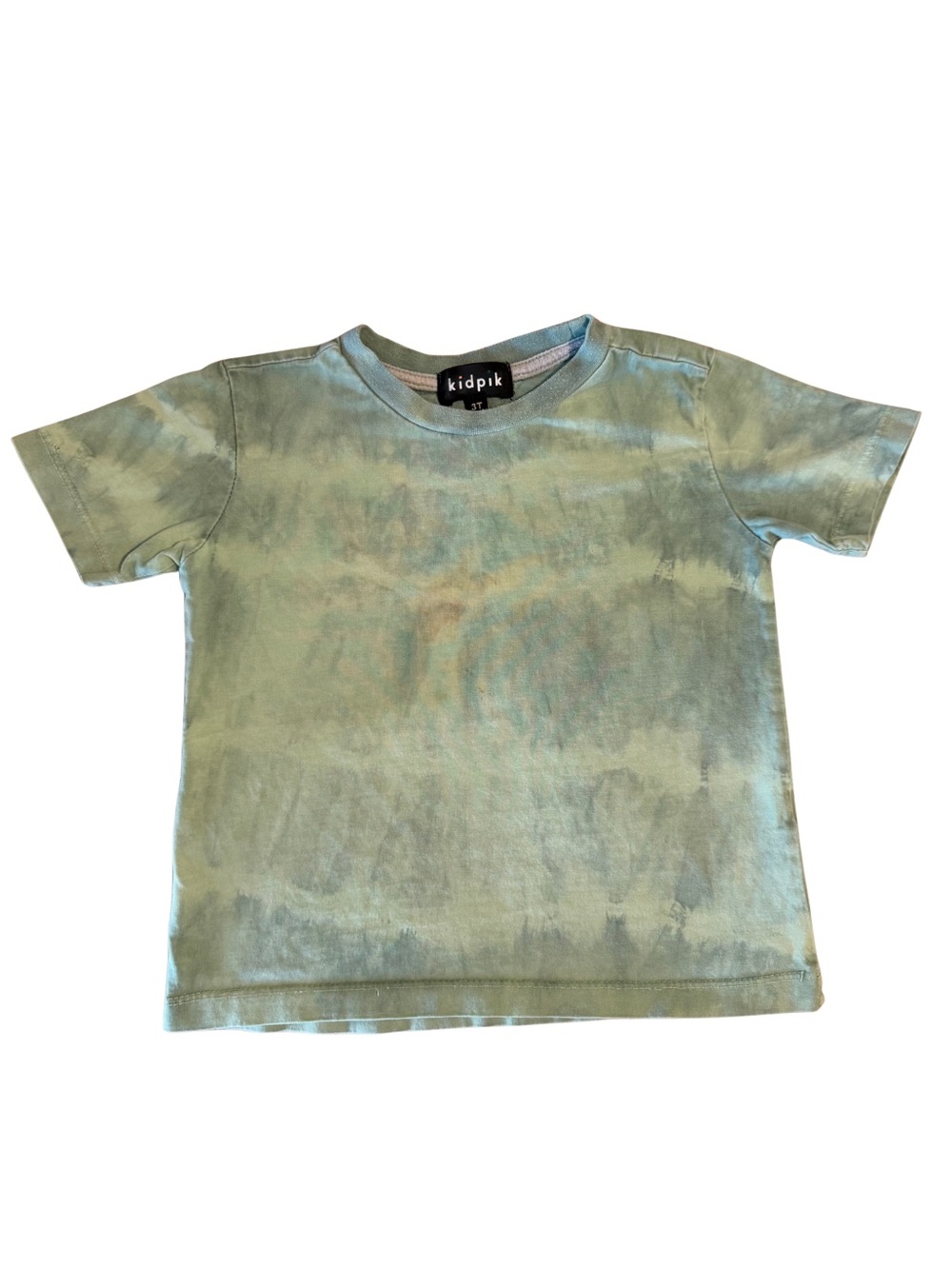~ (5 for $10) | kidpik Tie-Dye Short-Sleeve Tee Sage Green Gray 3